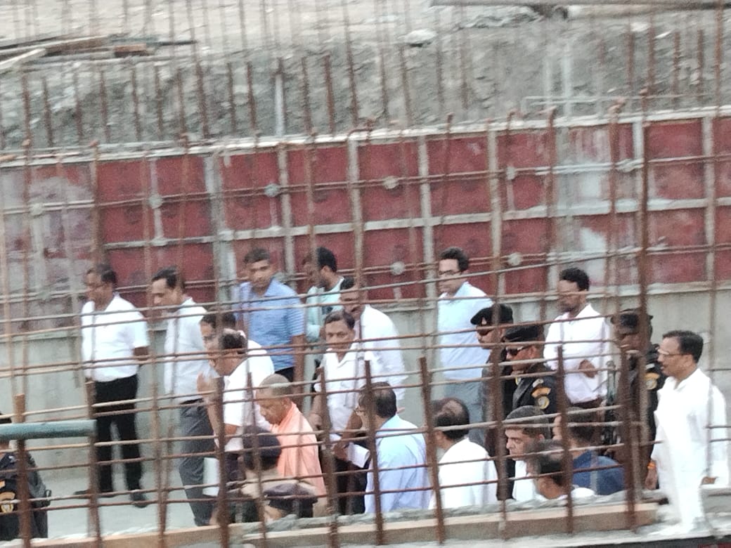 Site inspection with rebar formwork